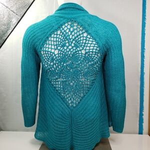 Madison Cardigan Turquoise Blue Fash Small Style M5118104MA